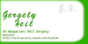 gergely heil business card